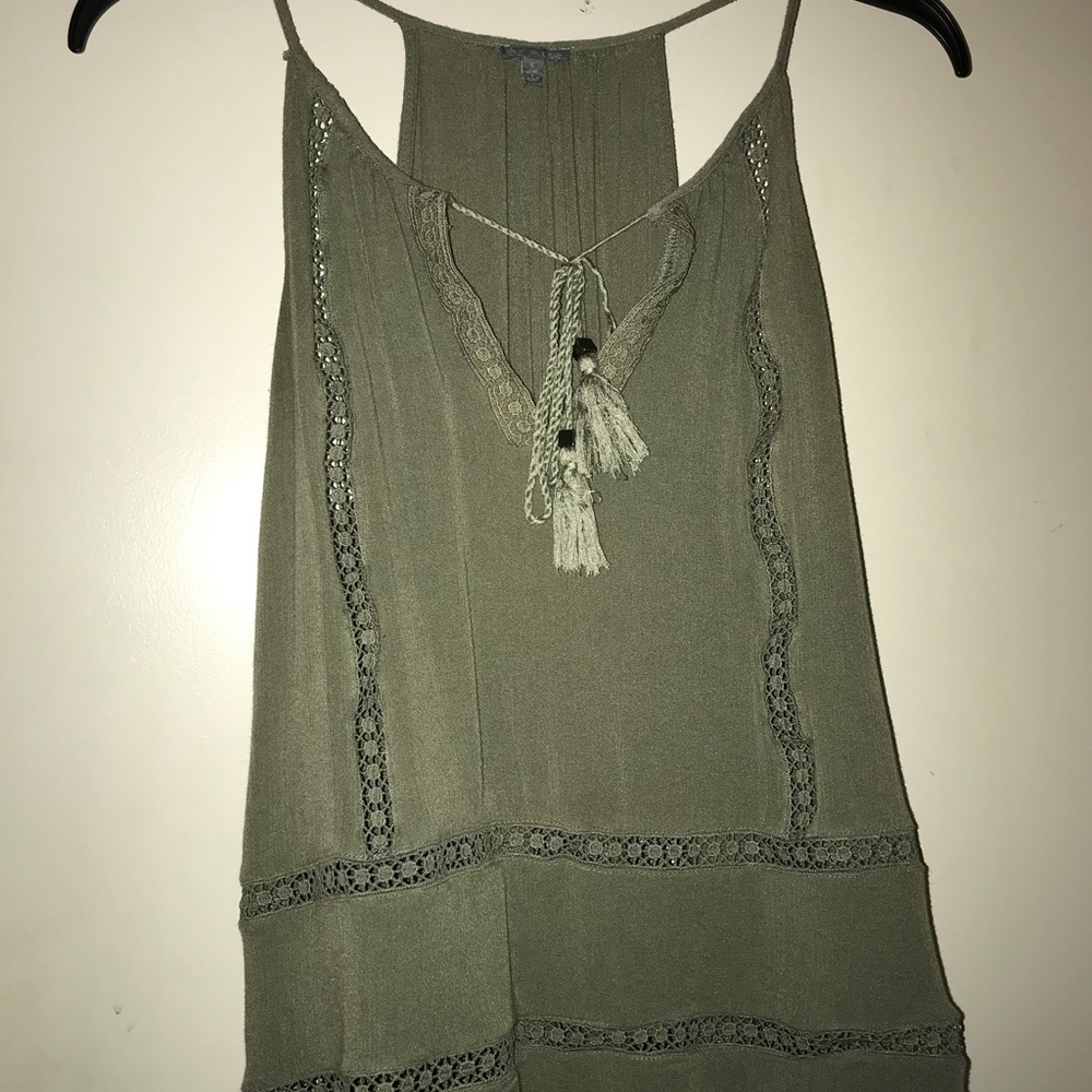 Green cute tied shirt